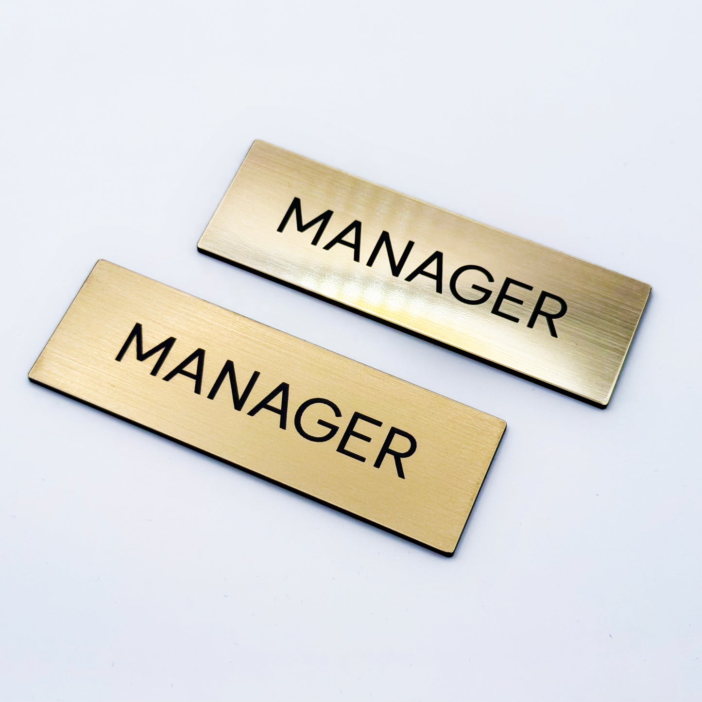 [완제품] 프리미엄 커스텀 명찰 - MANAGER - 3" x 1"
