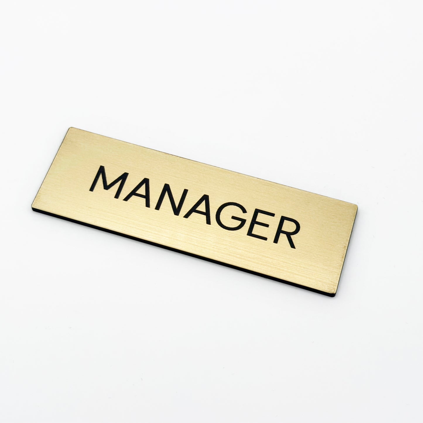 [완제품] 프리미엄 커스텀 명찰 - MANAGER - 3" x 1"