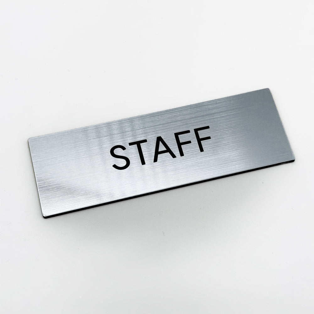 [완제품] 프리미엄 커스텀 명찰 - STAFF - 3" x 1"